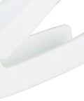 Close-up view of Heavy Duty Rv Baggage Door Catch Latch With Spring Loaded Clamping made of durable white nylon.