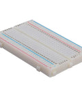 Compact Mini Breadboard With 400 Tie Points And Dual Power Lanes For Arduino Projects Measuring 5.5 By 8.2 By 0.85 Cm ABS Plastic Construction