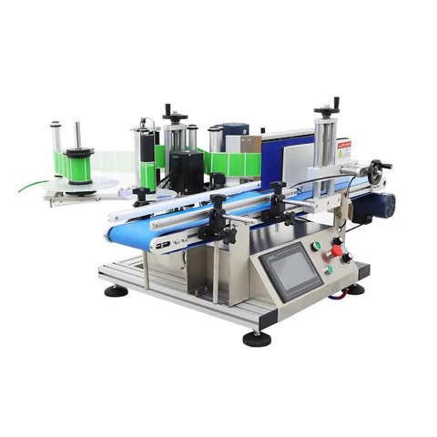 High Speed Automatic Label Applicator For Round Bottles Featuring Smooth Riding Conveyor Tracks Pro Level for stable labeling.