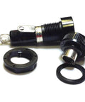 Tough As Nails Panel Mount Fuse Holder For Glass Fuses 30 Amp Single Pole Block with quick connect terminals and rubber gaskets.
