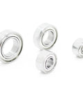 Pro Grade Carbon Brush Micromotor Handpiece Ball Bearing Kit For Electric Nail Drills 210 102L 105L 1480 1260 940 RPM Four Piece Set, chrome bearings