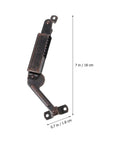 Kickass Stainless Steel Self Closing Hinges For Storage Chests And Jewelry Boxes Smooth Operator Lid Stays, 7 in.