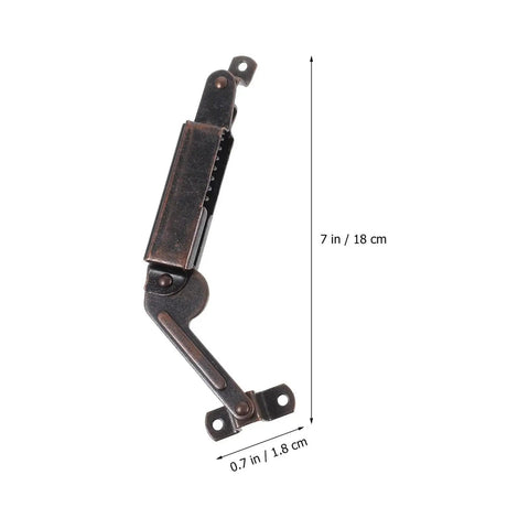 Kickass Stainless Steel Self Closing Hinges For Storage Chests And Jewelry Boxes Smooth Operator Lid Stays, 7 in.