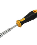 Two Pack 10mm Socket Wrench Screwdriver Set With Cushioned Grip High Carbon Steel Nut Driver For Furniture Assembly Bike Repairs And Do It Yourself Projects Durable Pro Grade Tool Kit showing a single screwdriver
