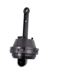 ANTUKO valve vacuum actuator, black plastic unit with tall rod and circular base, side view