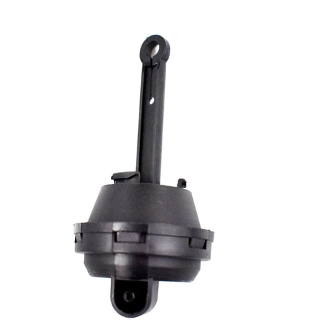 ANTUKO valve vacuum actuator, black plastic unit with tall rod and circular base, side view