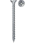 Power-Fast II 3.5 X 30 Mm wood screws, zinc plated, showing full-thread and Pozi drive head for solid wood joints.