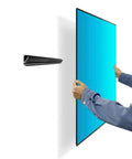 No Sweat No Drill Drywall TV Mount Fits 13 To 55 Inch Screens Holds Up To 99 Pounds Vesa Compatible shown in use