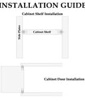 Installation guide for 8 Pieces Cabinet Door Damper Pins Dual Purpose Replacement Pins For Cabinets And Shelves.