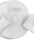 HomeGuard Two Light LED Outdoor Flood Light Kit Wall Or Ceiling Mount 4000K Cool White Round Heads White Finish shown