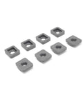 Heavy Duty Nylon Miter Table Slide Replacement Kit Built Tough For Your Shop With Smart 3D Printed Rollers, gray square slide components.
