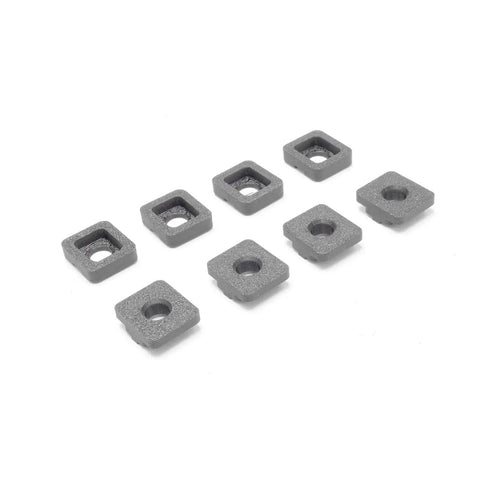 Heavy Duty Nylon Miter Table Slide Replacement Kit Built Tough For Your Shop With Smart 3D Printed Rollers, gray square slide components.