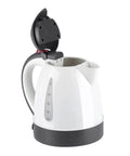 1000ML 12V Portable Car Kettle And Electric Water Heater With Cigarette Lighter Plug For Road Trip Ready Tea Coffee Brewing And No Sweat Hot Drinks On The Go, white kettle with lid open