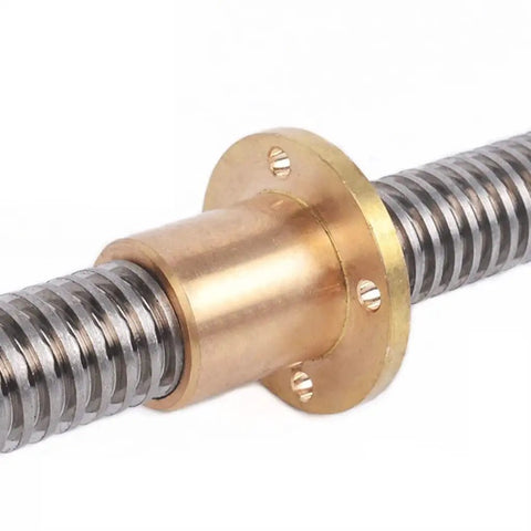 Rock Solid T20 Lead Screw With 4Mm Pitch And Trapezoidal Threads For Smooth Cnc 3D Printer Upgrades Built From Hella Durable 304 Stainless Steel Featuring An Included Brass Nut For Top Shelf 1000Mm Performance