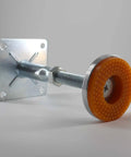 Built Tough As Nails 2 Pack Adjustable Support Jacks With Anti Slip Shock Absorbing Pads, zinc steel frame, close-up showing base.