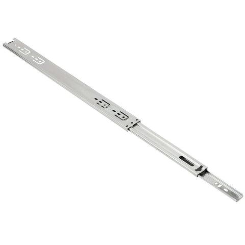 Heavy Duty 20 Inch Drawer Slides With Side Mounted Ball Bearing Runners Full Extension Three Section Glides 200 Lb Capacity Cabinet Slides Durable Cold Rolled Steel Silver Finish