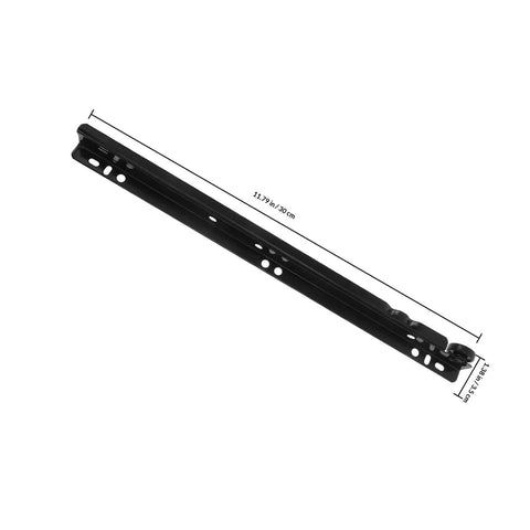 Beefy Bottom Mount Drawer Slides Replacement For Furniture, iron construction, heavy duty, 11.7 in length, side view