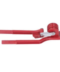 Heavy Duty Manual Pipe Bender For Copper Brass Aluminum And Steel delivering smooth 180 degree turns with red handle design.