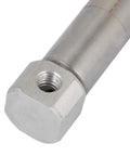 Close-up of Stainless Steel Mini Air Cylinder Double Acting Pneumatic Actuator 30mm Stroke built for industrial automation.
