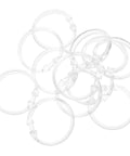12 Pack Round Shower Curtain Rings Plastic Hooks For Bathroom Inner Diameter Easy Glide Heavy Duty Yet Gentle On Drapery Secure Durable Clips