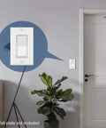 20 Pack 3 Way Decorator Paddle Rocker Wall Switch White Finish For Single Pole Or Three Way 15A 120 277V UL Listed