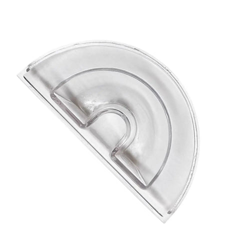 Clear plastic Water Tank Cover For Capsule Coffee Machines Compatible With Popular Models No Fuss No Drips Tight Seal Leak Resistant Lid Easy Install Replacement Part For A Cleaner More Convenient Brew viewed from above