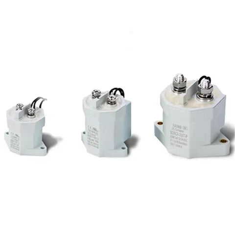 Rock Solid Top Shelf High Voltage DC Contactor Relay 1000V 100A Beast Mode Workhorse For EV Charging Electric Vehicle Power Distribution With 12V Or 24V Coil - Sizes and terminal connections shown.