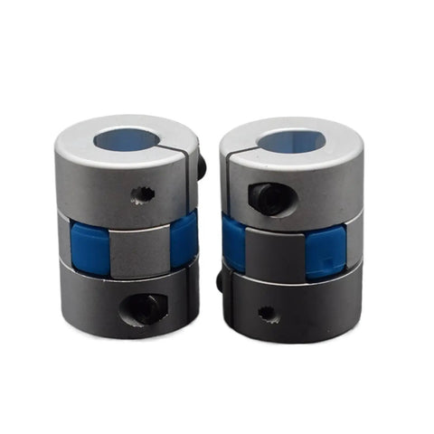 One Piece Three Jaw Flexible Shaft Coupling D25L30 Aluminum Motor Connector For Pneumatic CNC Equipment 5 To 12 Mm Bore Size, showing silver and black design.