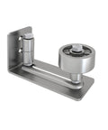 Stainless Steel Sliding Barn Door Floor Guide Wall Mounted Flush Mount Stay Roller for Quiet Smooth Sliding, front view.