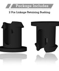 Beefed Up Linkage Retaining Bushing For Kohler Engine Replacement 2515808S 25-158-08-S 2 Pack Black Aftermarket OEM Quality That Keeps Linkages Tight And Solid, 2 pcs black rubber