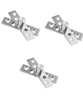 Three Piece 360 Degree Rotating Door Hinges Center Pivot Set For Easy Install Durable Painted Finish Smooth Operation Includes Hardware
