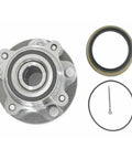 Front Left Driver Side And Front Right Passenger Side Beefed Up Wheel Hub And Bearing Assembly For Toyota Sequoia 4WD 2008 2021 And Tundra 2007 2021 With Tapered Roller Bearing 950 002 4110447 111 6265 538 50230, showing parts and seals.