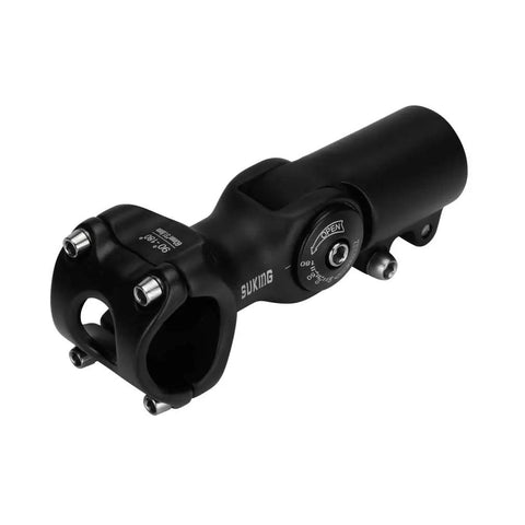 31.8mm Adjustable 60mm Mountain Bike Stem Beef Up Your Ride With 0 To 90 Degree Riser, Lightweight Aluminum CNC Forged, black finish