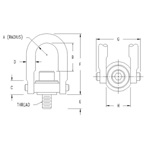 Real Deal Heavy Duty Swivel Hoist Ring Built Tough For Industrial Rigging And Gear Lifting 2500 Lbs Capacity Secure Thread Mount Hardware Top Shelf Pick