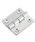 Heavy Duty Stainless Steel Door Hinges With Two Ball Bearings For Quiet, Smooth Opening And Closing In Mechanical Equipment, Electric Panels And Industrial Enclosures, Weather Resistant, Flat Profile With Rounded Corner Design on white