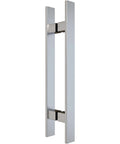 36 Inch Barn Door Push Pull Handle Heavy Duty Grade 304 Stainless Steel Brushed Finish Square Commercial Door Pull Set