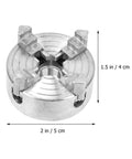 Mini 4-Jaw Lathe Chuck Manual Clamp Hand Chuck For Precision Machining And DIY Metalworking, Adjustable Zinc Alloy Jaws