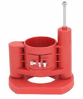 Heavy Duty Router Lift For Woodworking Tables Built Tough With Abs Housing And Stainless Steel Bearings. Red ABS router lift.