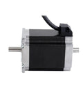 Total Game Changer Nema 23 Stepper Motor With Dual Shaft And Precision Windings side view showing body and shaft, designed for CNC and 3D printing.