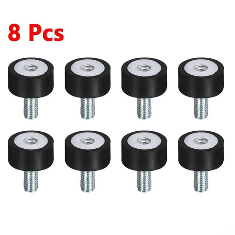Heavy Duty Vibration Isolator Mounts M5 for Industrial Equipment Durable Rubber Shock Absorbers for Air Compressors Pumps Motors and Generators Reduce Vibration and Noise Secure Mounting for Welding and Pump Systems, 8 pcs