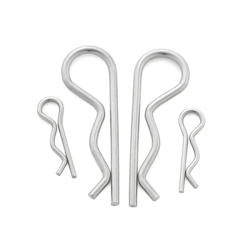 Multi Size Cotter Pins Spring Fastener Kit M1 To M7 16-150mm Stainless Steel Zinc Plated Rust Resistant Beefy Heavy Duty Assortment For Auto Shop Garage Trucks Mechanic Projects, assorted sizes