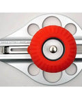 Top view of Beefy Aluminum Die Cast Circle Cutter with Adjustable 1.18 to 10.23 Inch Cutting Diameter and red grip.