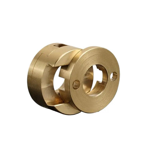 Level Up Your 3D Printer With This Slick 16mm Oldham T8 Z Axle Coupler Fits Hot Bed And CNC Flexible Shafts For Stable Prints Every Time Reduce Deformation Easy Install Vertical Axis Motor Strong Polymer Build For Reliability brass 16mm Oldham coupler for 3D printer and CNC Z axis
