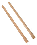 Two Pack Solid Wood Replacement Garden Handles 50 Inch Grub Hoe Style With Horseshoe Heads For Hoe Shovel Spade Fork And Rake Tools
