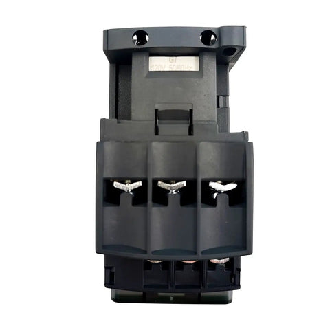 Heavy Duty Non Reversing Contactor 32 Amp Three Pole 120 Volt AC Coil shown front view
