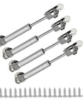 30N 6 Inch Gas Struts Lift Supports for Cabinets Toy Boxes Chests and Tool Boxes Soft Open Lid Hinges Gas Springs Silver 4 Pack