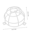 Heavy Duty Fire Sprinkler Ceiling Cover With 6mm Mounting Hole Featuring Slick Mesh Safety Guard For Smoke Detectors and Decorative Metal Shield, side view