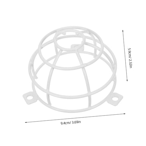 Heavy Duty Fire Sprinkler Ceiling Cover With 6mm Mounting Hole Featuring Slick Mesh Safety Guard For Smoke Detectors and Decorative Metal Shield, side view