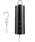 Dope Battery Operated Wind Spinner Motor With Free Stainless Steel Swivel Hook For Outdoor Garden Decor Black Disco Ball Hanging Display Compact 5.5 Inch Length Easy Hang And Spin Battery Not Included, black motor with swivel hook