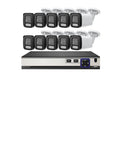 4K Ultra High Definition 8MP PoE NVR Security Camera Kit Featuring Sharp Facial Recognition And Crisp Night Vision For Fo Sho Dependable Property Surveillance with ten cameras and NVR unit.